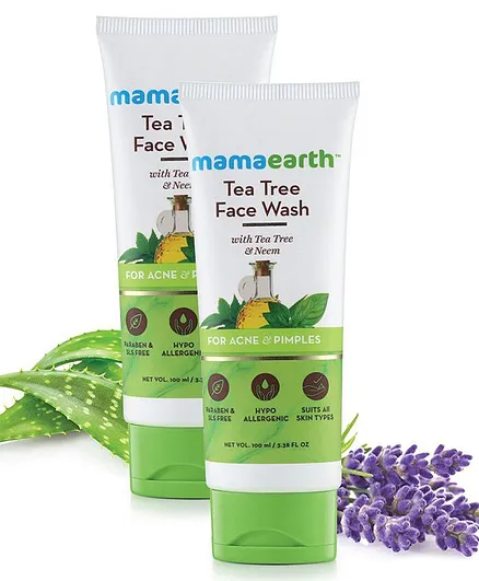 Tea Tree Facewash for acne and pimples, 100ml (Pack of 2)-1.webp